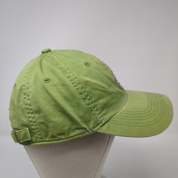 Flower Slideback Baseball Hat Green One Size Embroidered Life Is Good - Picture 5 of 9